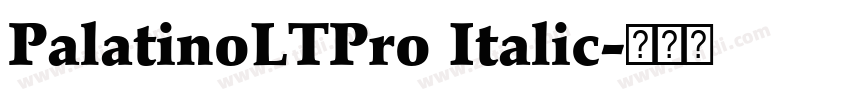 PalatinoLTPro Italic字体转换 PalatinoLTPro Italic字体转换